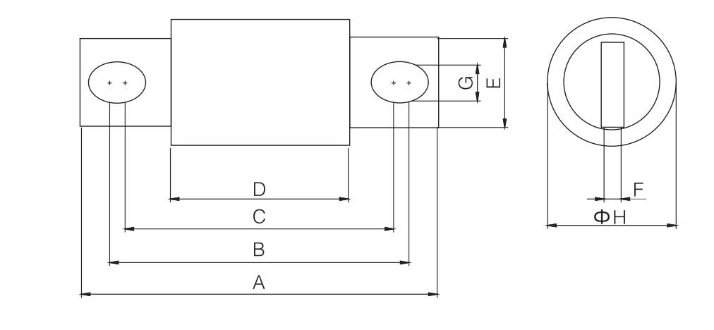 Round body high speed fuse